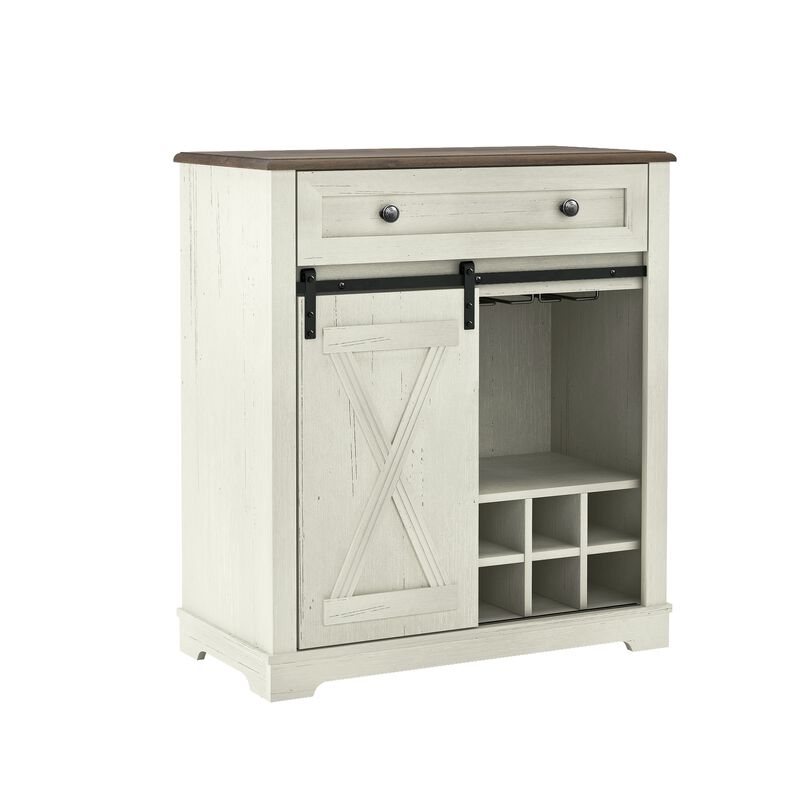 FESTIVO Chic Wine Cabinet with Glass Holder & Wine Rack