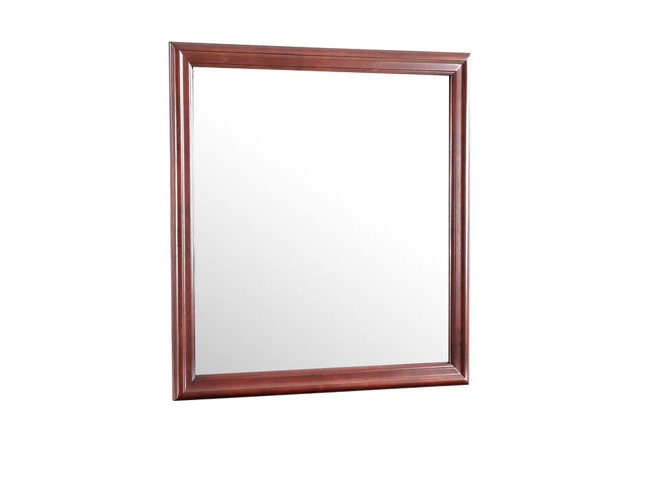 38 in. x 38 in. Classic Square Wood Framed Dresser Mirror