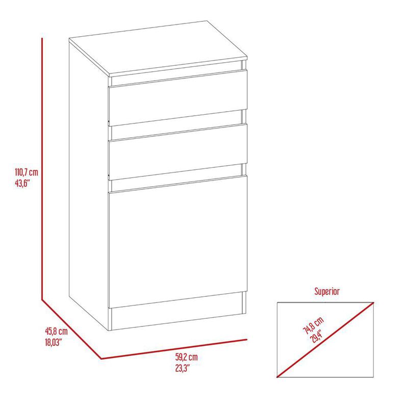 FM FURNITURE LLC Celestial Dresser With Jewlery Box