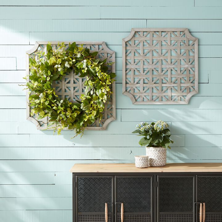 Wall Hanging Set of 2 – Wooden Decorative Panels for Rustic, Farmhouse, and Nature-Inspired Decor