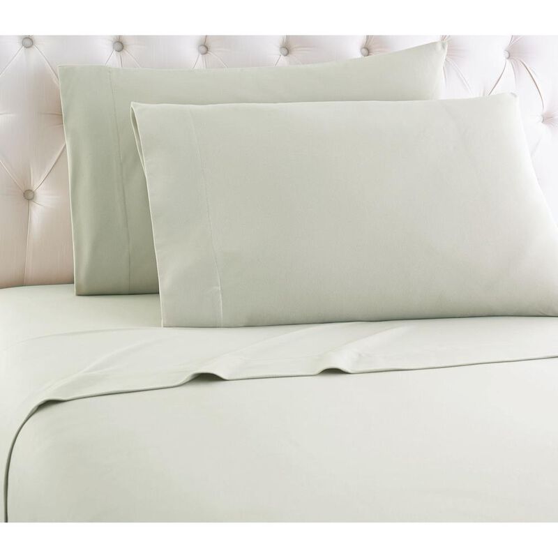 Micro Flannel Solid Color Deep-Pocket Sheet Set