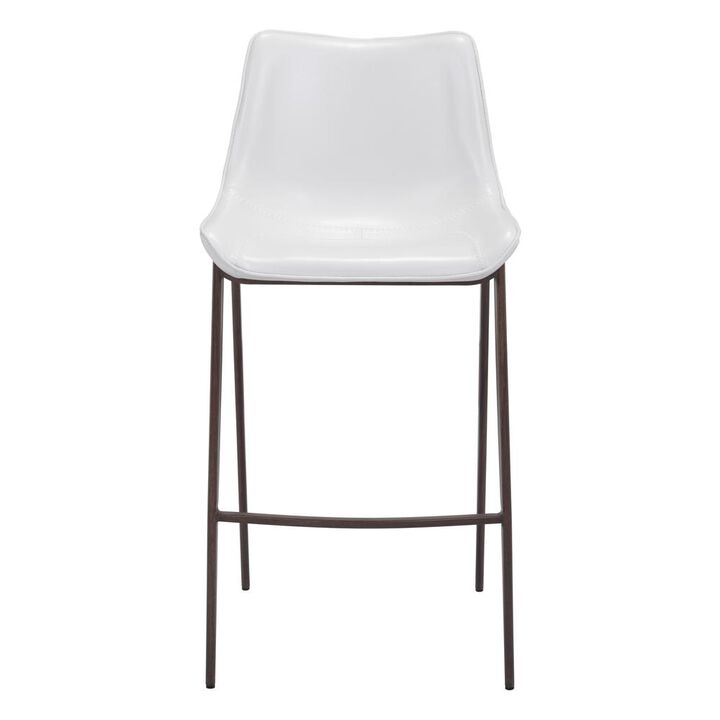 Belen Kox Magnus Bar Chair (Set of 2), White & Walnut, Belen Kox