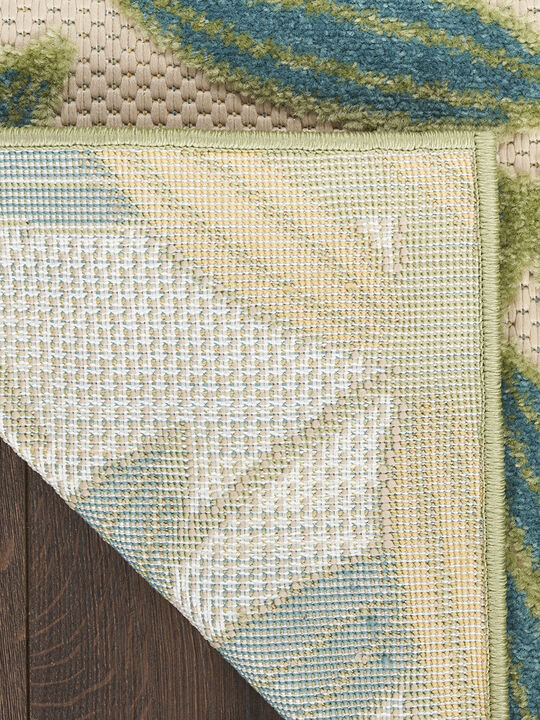 Aloha ALH18 Green/Multicolor 6' x 9' Rug