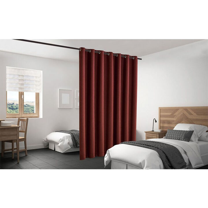 Legacy Decor Room Divider Curtain Heavyweight Blackout Premium Fabric Thermal Insulated 48"W X 84" Tall