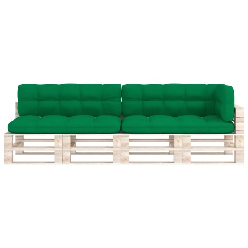 vidaXL Pallet Sofa Cushions 5 pcs Green