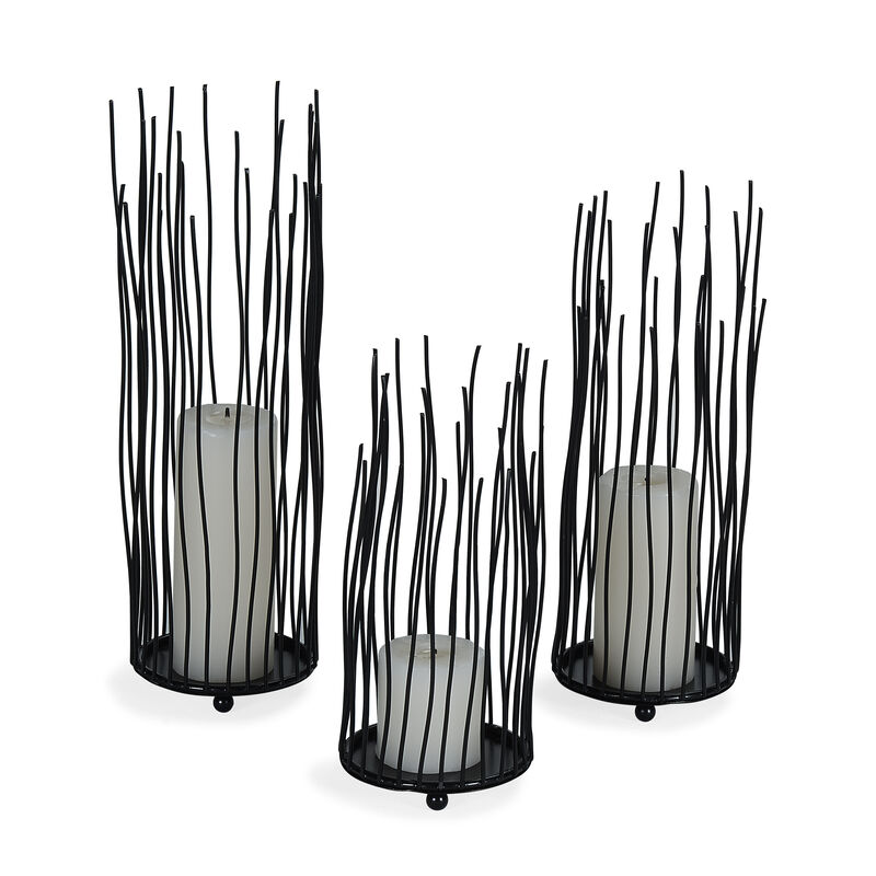 Willow Iron Candleholder 3-piece Set