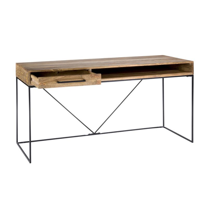 Sleek Industrial Colvin Desk - Natural Collection, Belen Kox