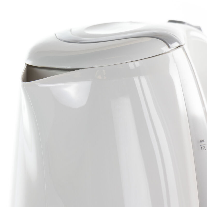 MegaChef 1.7Lt. Plastic Electric Tea Kettle- White