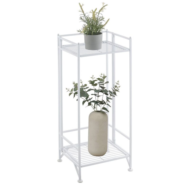 Convenience Concepts Xtra Storage 2 Tier Tall Folding Metal Stand