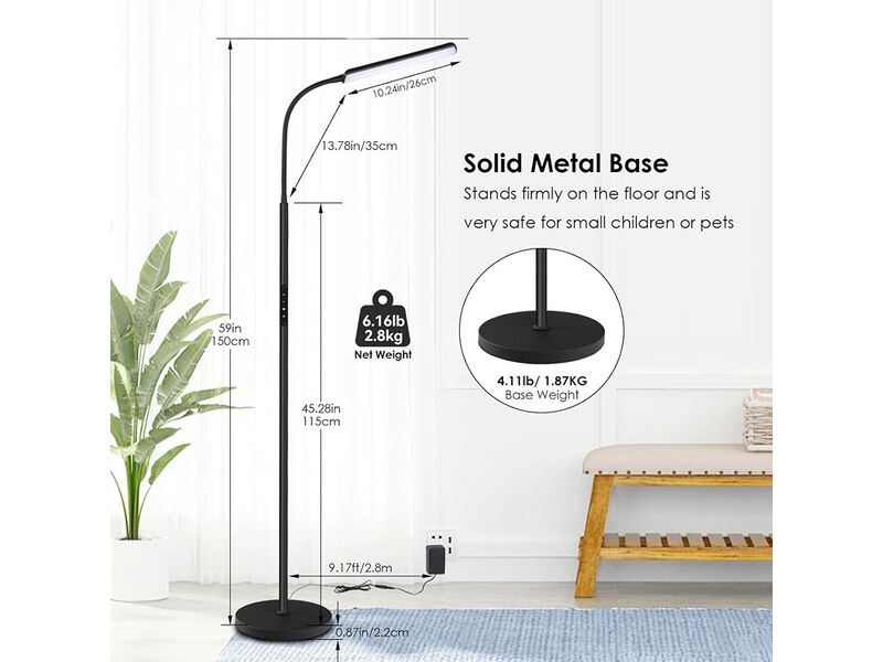 Bright 15W Floor Lamps for Living Room