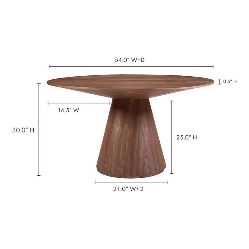 Moe's Home Collection Otago Round 54In Dining Table