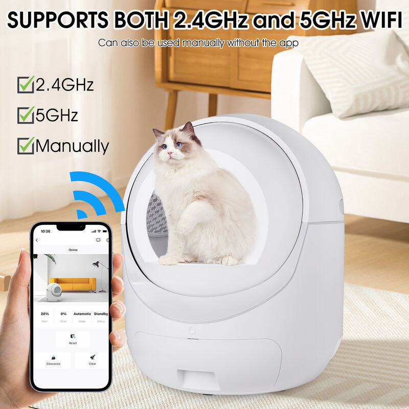 Streamdale Smart Pet Cat Litter Box with Odor Control & App