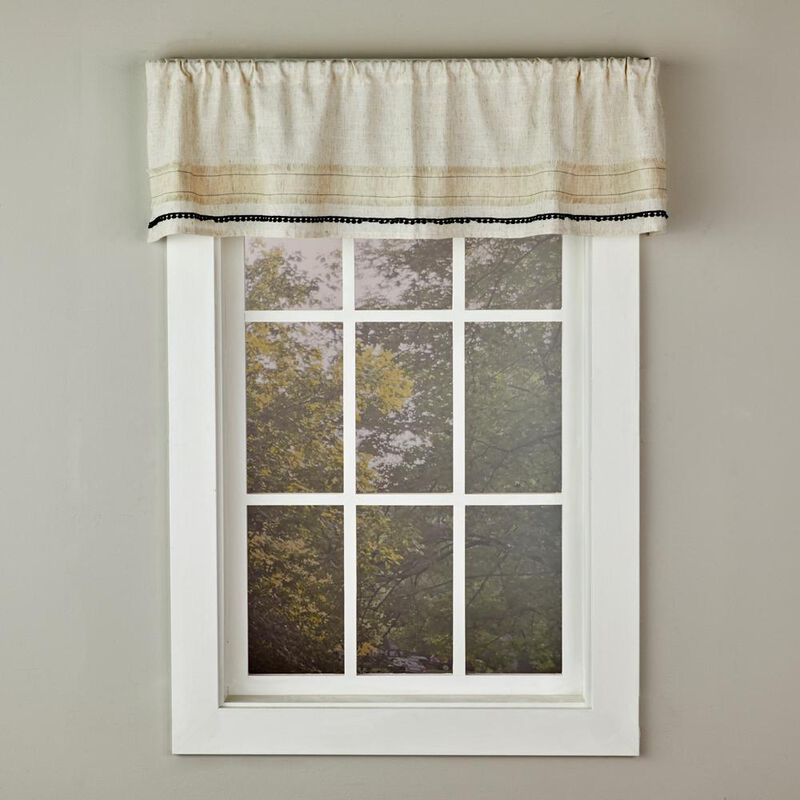 SKL Home Subtle Stripe Valance - 56x13", Linen