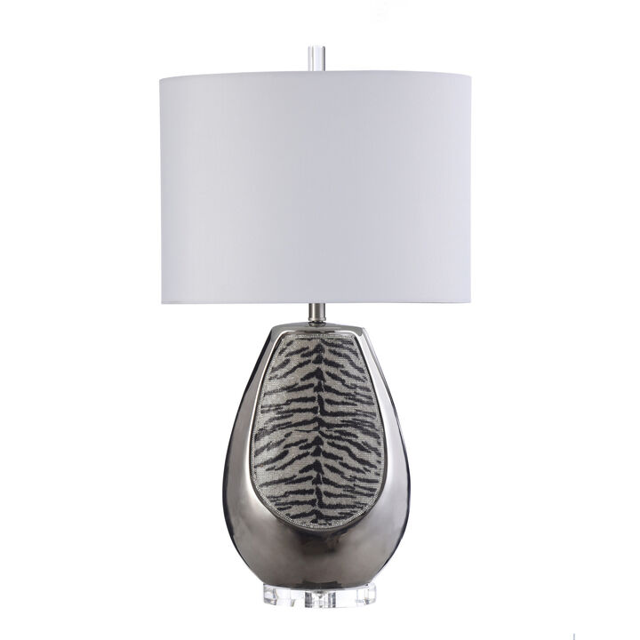 Silver Tiger Table Lamp