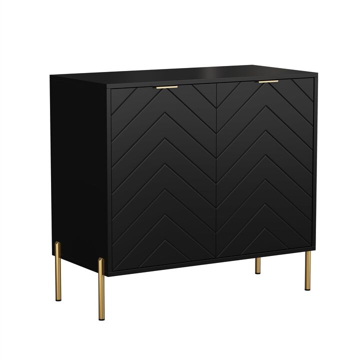 2-Door Accent Cabinet Storage Cabinet