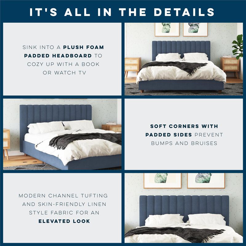 Novogratz Brittany Upholstered Bed