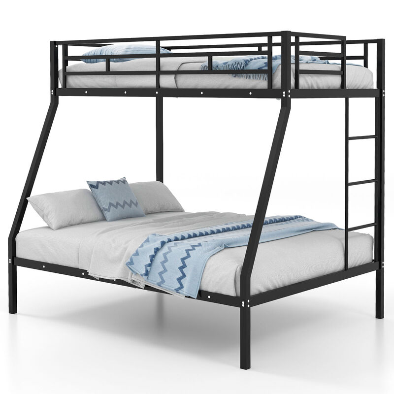 Space-saving Metal Slatted Bed Frame for Teens and Adults Noise-free No Box Spring Needed-White