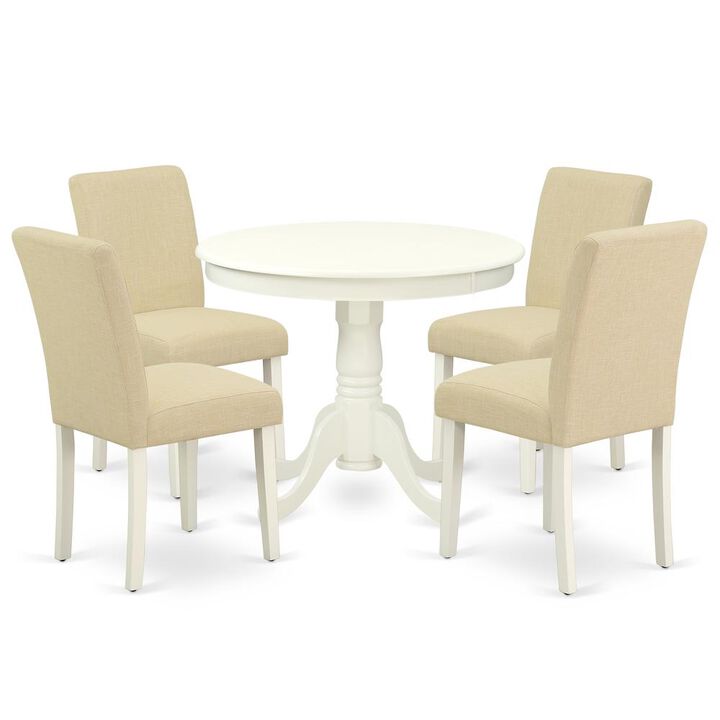 Dining Room Set Linen White