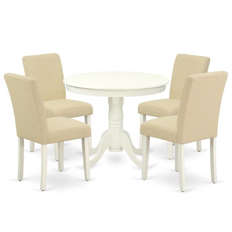 Dining Room Set Linen White
