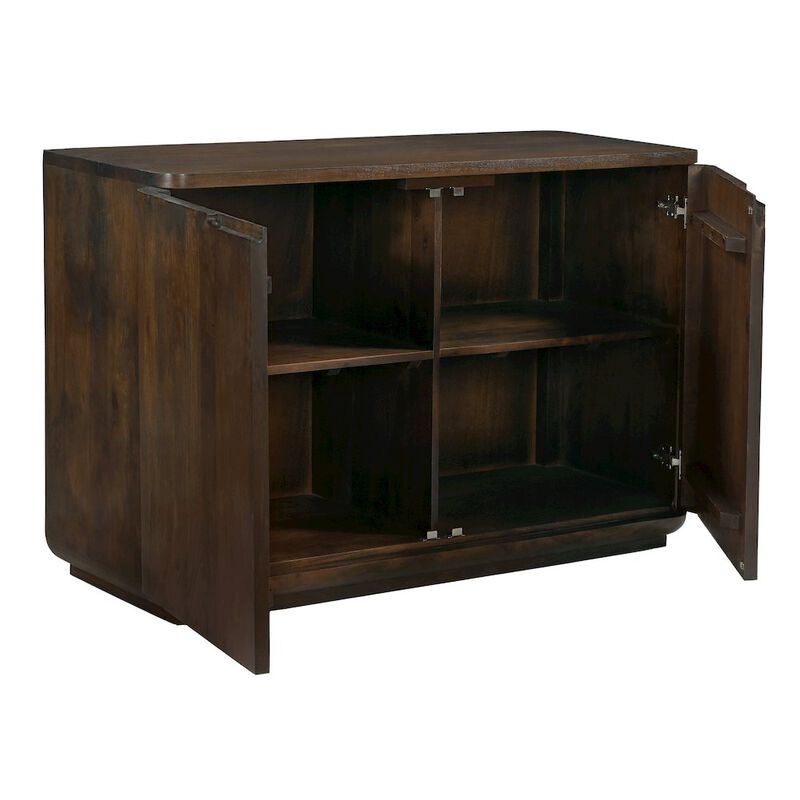 Alex Hamilton Bernard 2-Door Sideboard in Barista Brown on Solid Acacia Wood