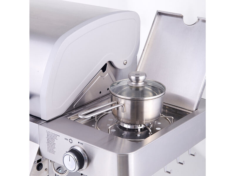 Monument Grills Classic Series | 4 Burner Stainless Steel Gas Grill With Solid