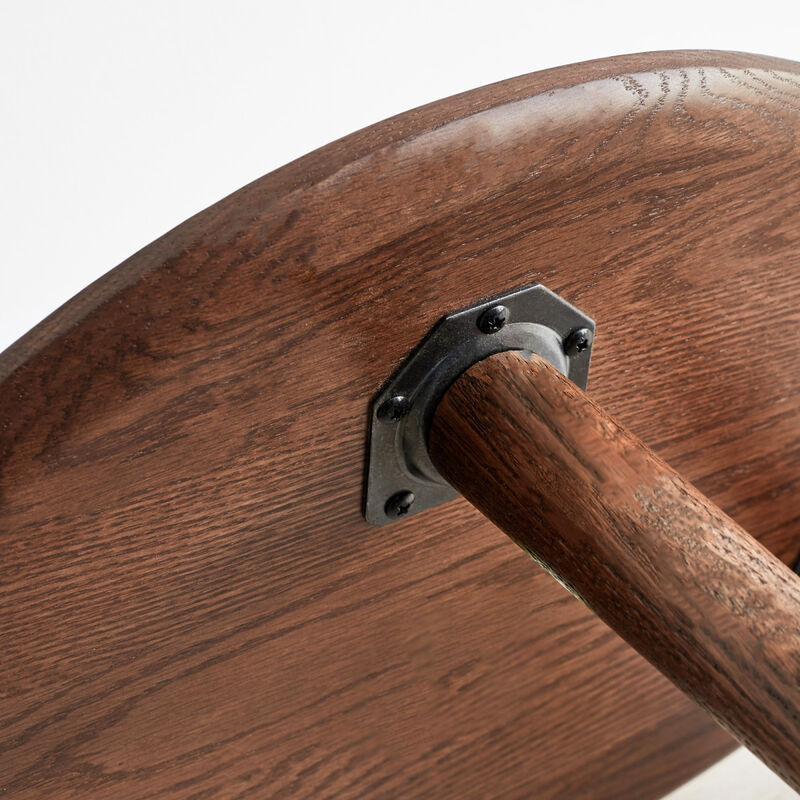 Solid Oak Wood Coffee Table - Easy Assembly