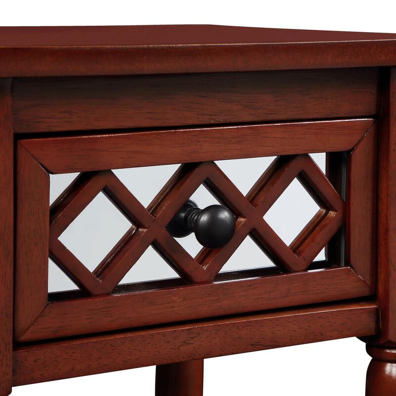 Convience Concept, Inc. French Country Khloe Deluxe, 1 Drawer Accent Table with Shelf