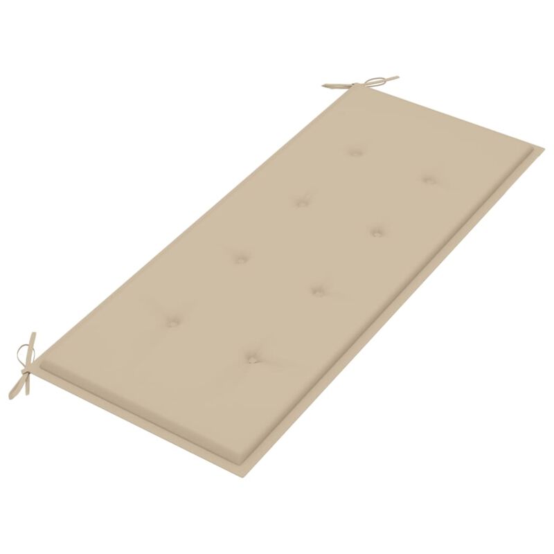 vidaXL Garden Bench with Cushion 47.2" Solid Acacia Wood