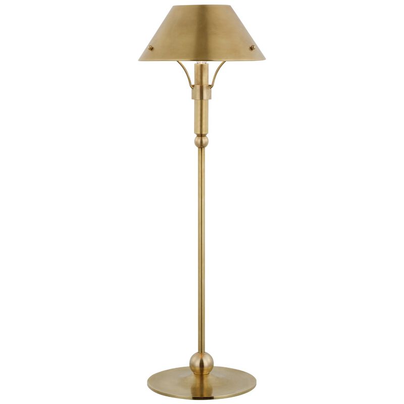 Turlington Medium Table Lamp in Hand-Rubbed Antique Brass