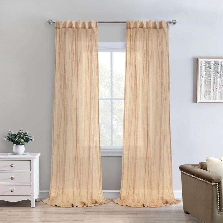 Habitat Paloma Sheer Dual Header Stylish and Functional Curtain Panel