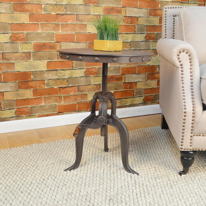 Carolina Living Regan Adjustable Accent Table - Industrial
