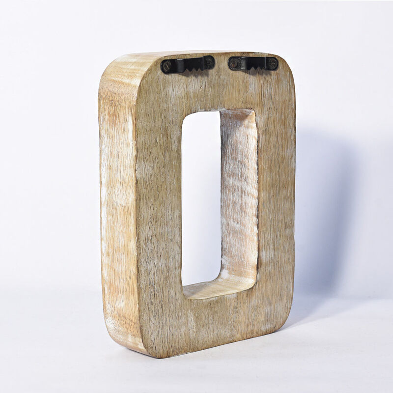 Vintage Natural Handmade Eco-Friendly "0" Numeric Number For Wall Mount & Table Top Décor