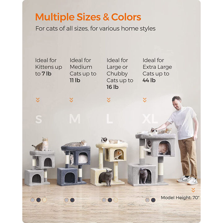26.4-Inch Cat Tree – Compact and Cozy Design
