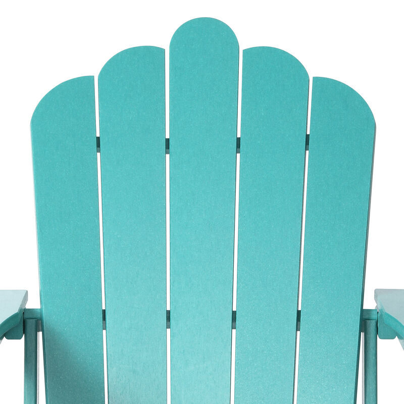 WestinTrends Outdoor Patio HDPE Adirondack Chair With Cup Holder