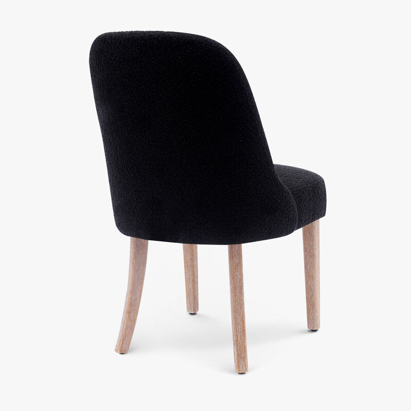 WestinTrends Mid-Century Modern Upholstered Boucle Dining Chair