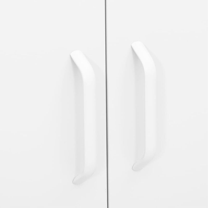 vidaXL Storage Cabinet White 31.5"x13.8"x40" Steel