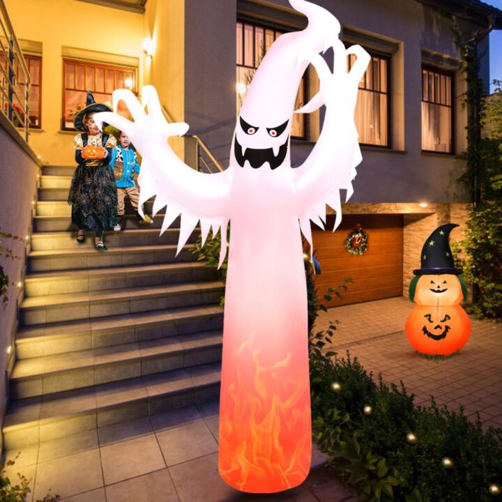 Hivvago 12 Feet Halloween Inflatable Decoration with Built-in LED Lights