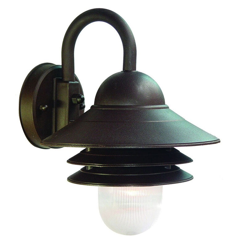 Hivvago Antique Bronze Three Tier Lamp Shade Outdoor Wall Light