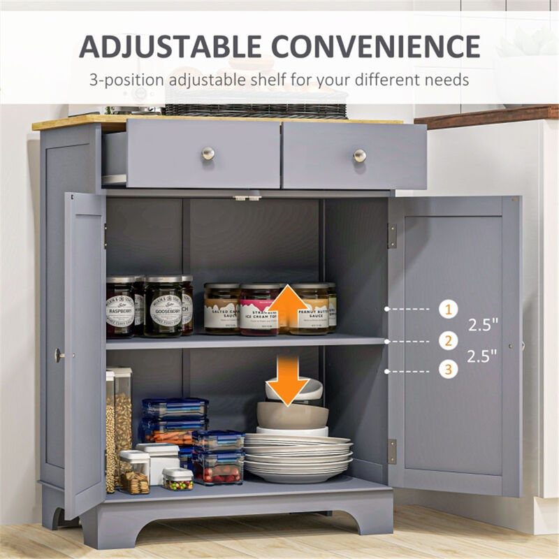 Multi-Purpose Storage Cabinet for Kitchen, Pantry, or Dining Room