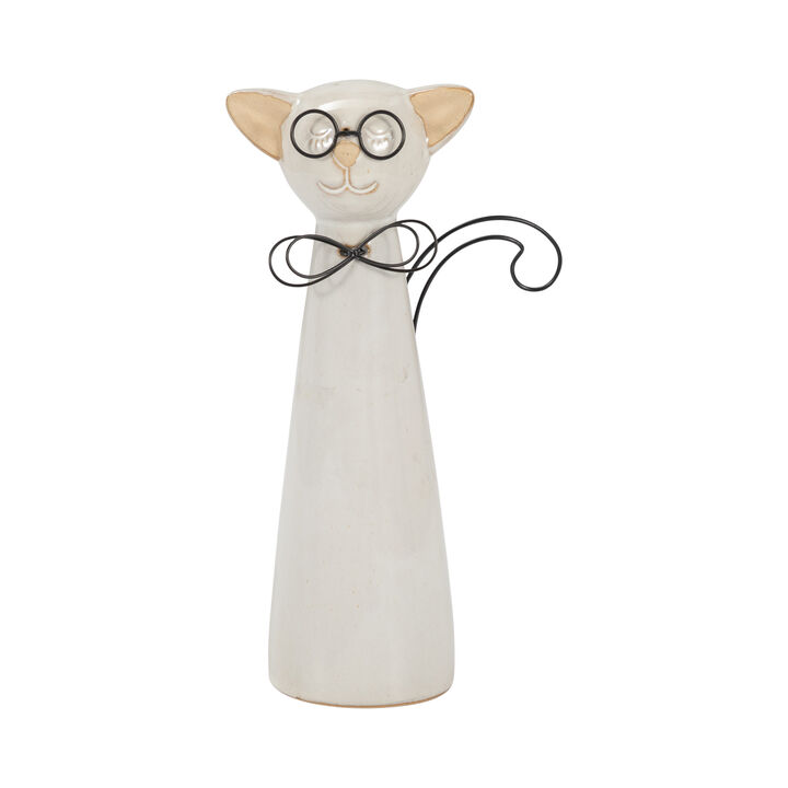 11" Cat with Glasses