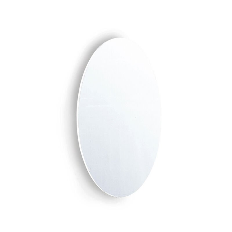 Frameless Beveled Wall Mounted Bathroom Mirror, Hd Makeup Mirror, 25 Round Mirror