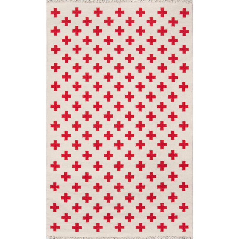 Novogratz Contemporary Rectangle Area Rug, Ivory, 2' X 3'