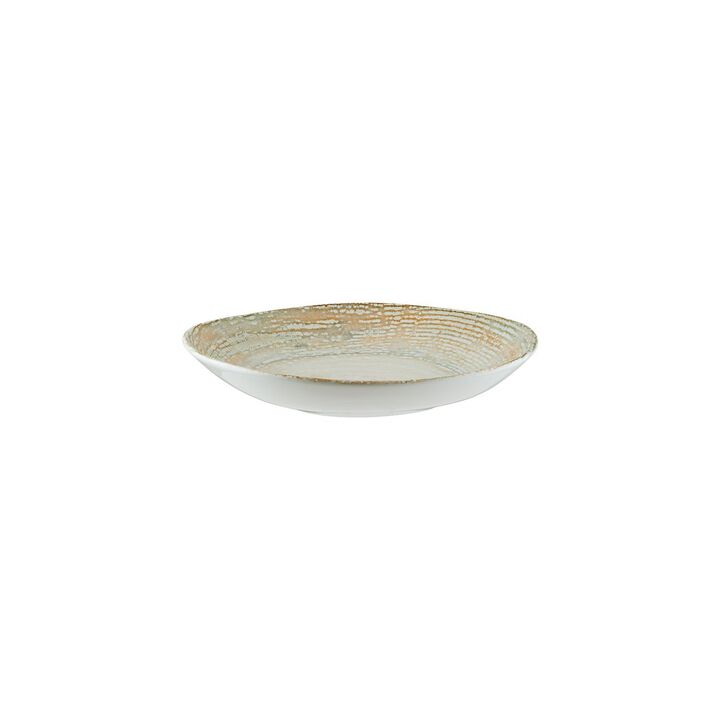 Patera 10.25" x 9.5" x h:2.5" 36 oz. Organic Decorated Porcelain Bowl