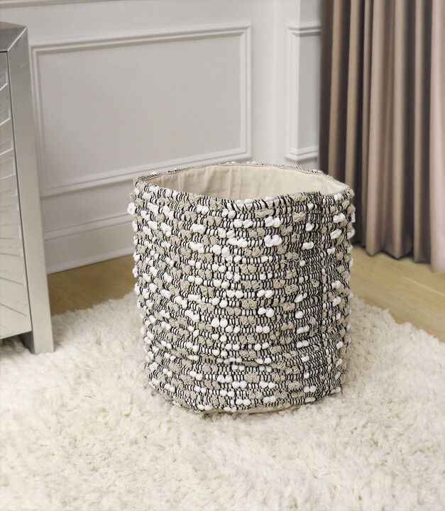 Pasargad Home Grandcanyon Cotton Basket, Beige