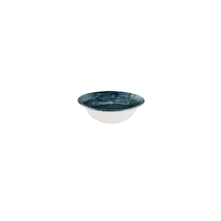 Patera Denim dia.6.25" h:2" 13 oz. Round Decorated Porcelain Bowl (Set of 4)