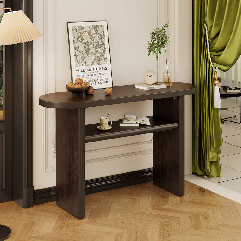 Merax Simple Style Console Table with Shelf