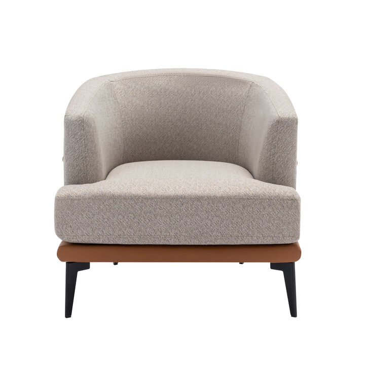 Merax Modern  Barrel Chair Upholstered Accent Chair