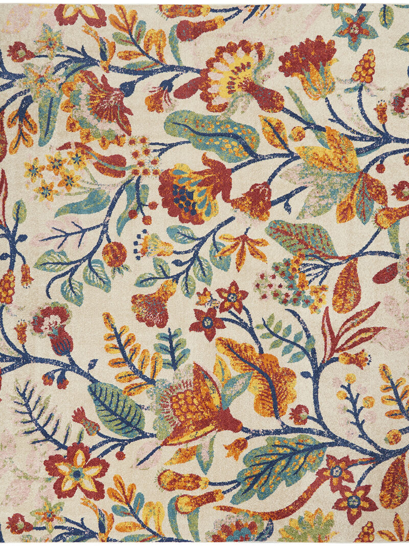 Allur ALR09 Ivory/Multicolor 9' x 12' Rug