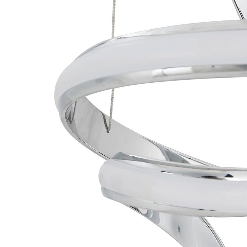 Hamburg Chandelier Chrome Metal Integrated LED Dimmable