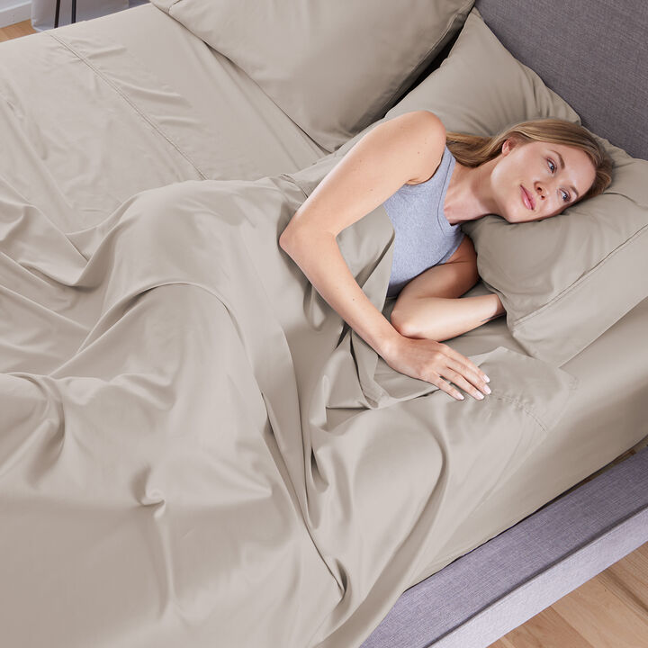 Basic Twin XL Sheet Set - Medium Beige
